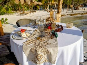 cena romántica holbox